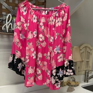 Floral Pink Women's Blouse